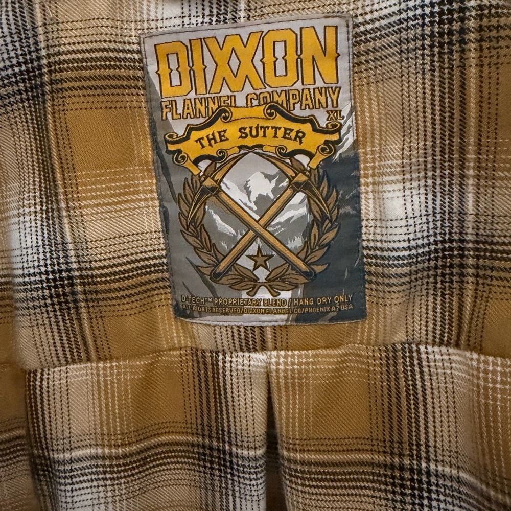 DIXXON The Sutter Tan Plaid Shirt